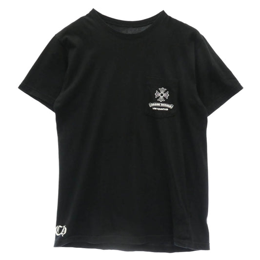 CHROME HEARTS クロムハーツ（原本無） Los Angeles Limited Back Scroll CH Plus Tee ロサンゼルス限定 バックスクロール CHプラス 半袖 Tシャツ カットソー ブラック系 L【中古】