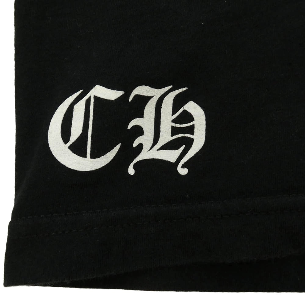 CHROME HEARTS クロムハーツ（原本無） Los Angeles Limited Back Scroll CH Plus Tee ロサンゼルス限定 バックスクロール CHプラス 半袖 Tシャツ カットソー ブラック系 L【中古】