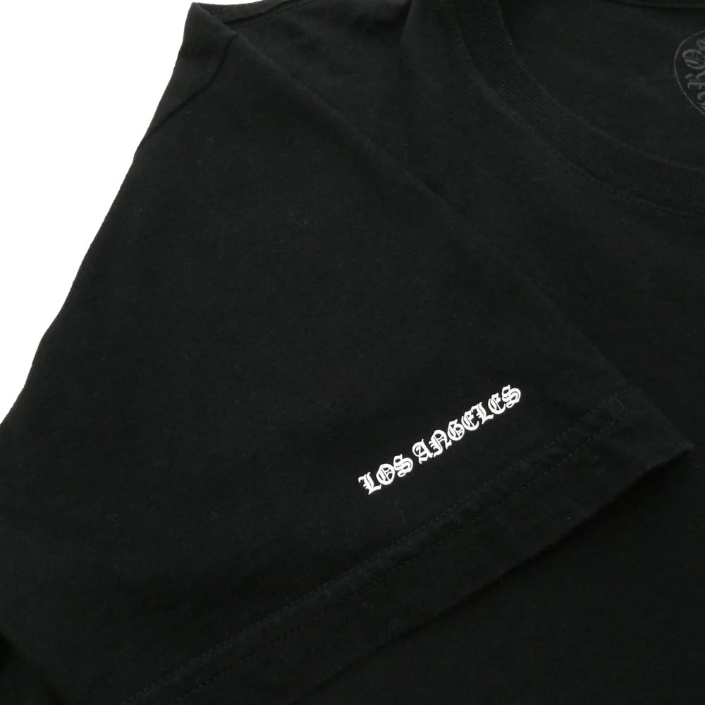 CHROME HEARTS クロムハーツ（原本無） Los Angeles Limited Back Scroll CH Plus Tee ロサンゼルス限定 バックスクロール CHプラス 半袖 Tシャツ カットソー ブラック系 L【中古】