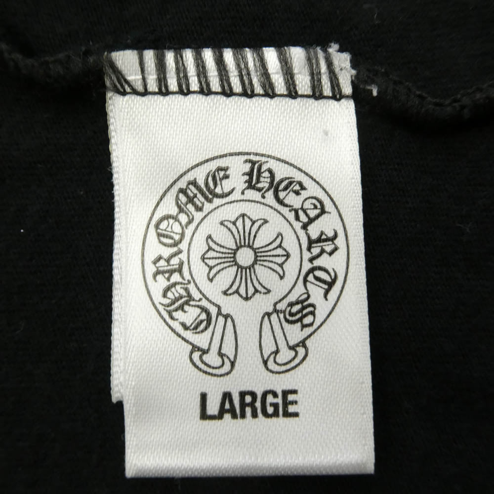CHROME HEARTS クロムハーツ（原本無） Los Angeles Limited Back Scroll CH Plus Tee ロサンゼルス限定 バックスクロール CHプラス 半袖 Tシャツ カットソー ブラック系 L【中古】