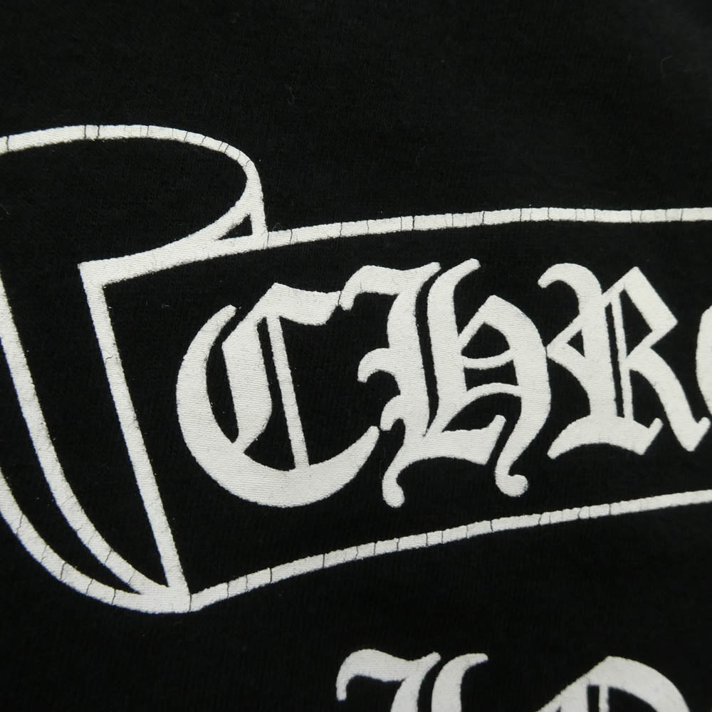 CHROME HEARTS クロムハーツ（原本無） Los Angeles Limited Back Scroll CH Plus Tee ロサンゼルス限定 バックスクロール CHプラス 半袖 Tシャツ カットソー ブラック系 L【中古】