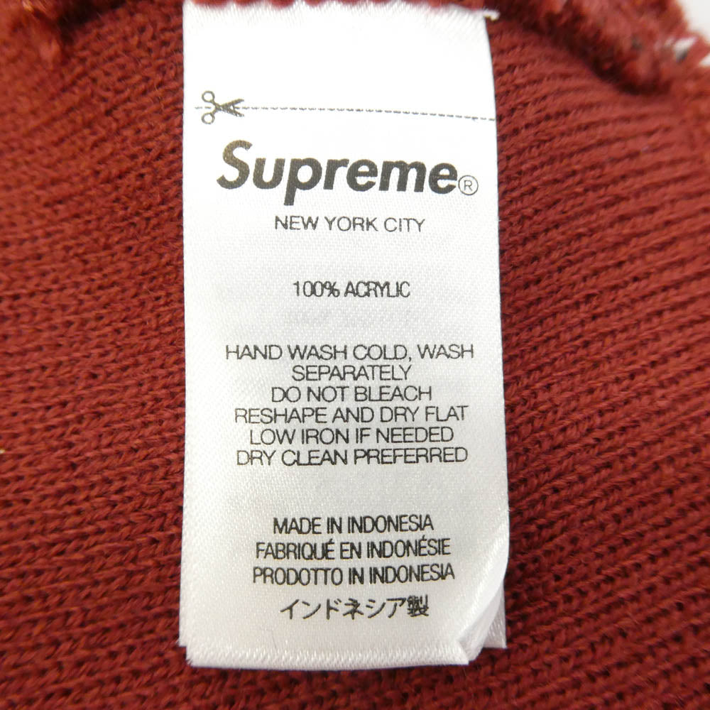 Supreme シュプリーム 25AW Camo Big Logo Beanie カモ ビッグロゴ ビーニー ニット帽 キャップ マルチカラー系 58cm【極上美品】【中古】