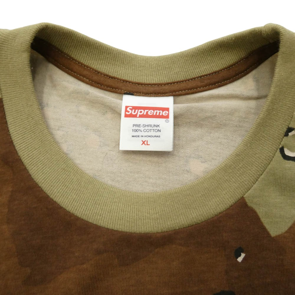 Supreme シュプリーム 25AW RX Tee チョコチップ 迷彩柄 半袖 Tシャツ カーキ系 マルチカラー系 XL【極上美品】【中古】
