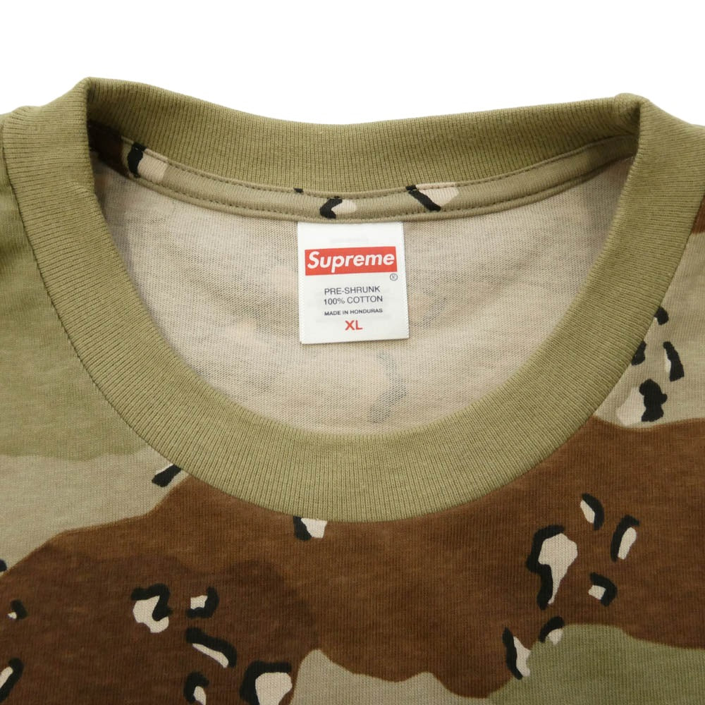 Supreme シュプリーム 25AW RX Tee チョコチップ 迷彩柄 半袖 Tシャツ カーキ系 マルチカラー系 XL【極上美品】【中古】