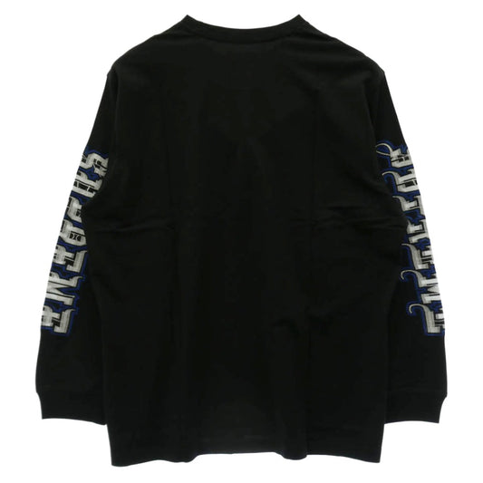Supreme シュプリーム 25AW Intarsia Sleeve L/S Top インターシャ スリーブ 長袖 Tシャツ カットソー XLサイズ ブラック系 XL【美品】【中古】