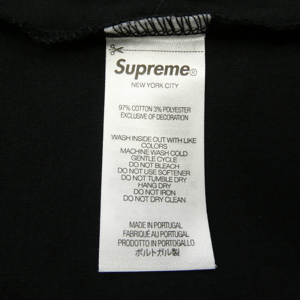 Supreme シュプリーム 25AW Intarsia Sleeve L/S Top インターシャ スリーブ 長袖 Tシャツ カットソー XLサイズ ブラック系 XL【美品】【中古】