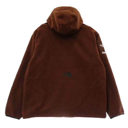 Supreme シュプリーム THE NORTH FACE ノースフェイス 22AW NA52208I × THE NORTH FACE ザノースフェイス Steep Tech Fleece Pullover スティープテック フリース プルオーバー フーデッド ジャケット ブラウン系 L【極上美品】【中古】