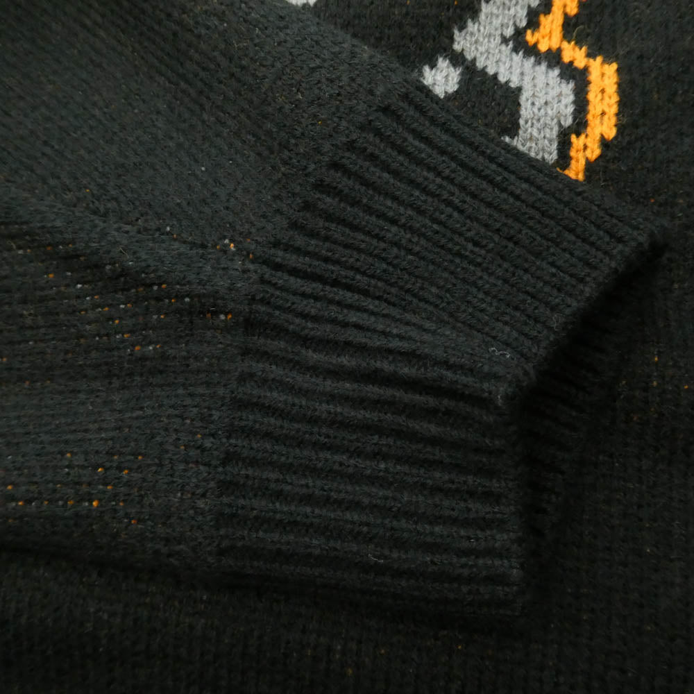 Supreme シュプリーム 25AW × Fox Racing フォックスレーシング Sweater クルーネック 長袖 セーター ニット ブラック系 XL【極上美品】【中古】