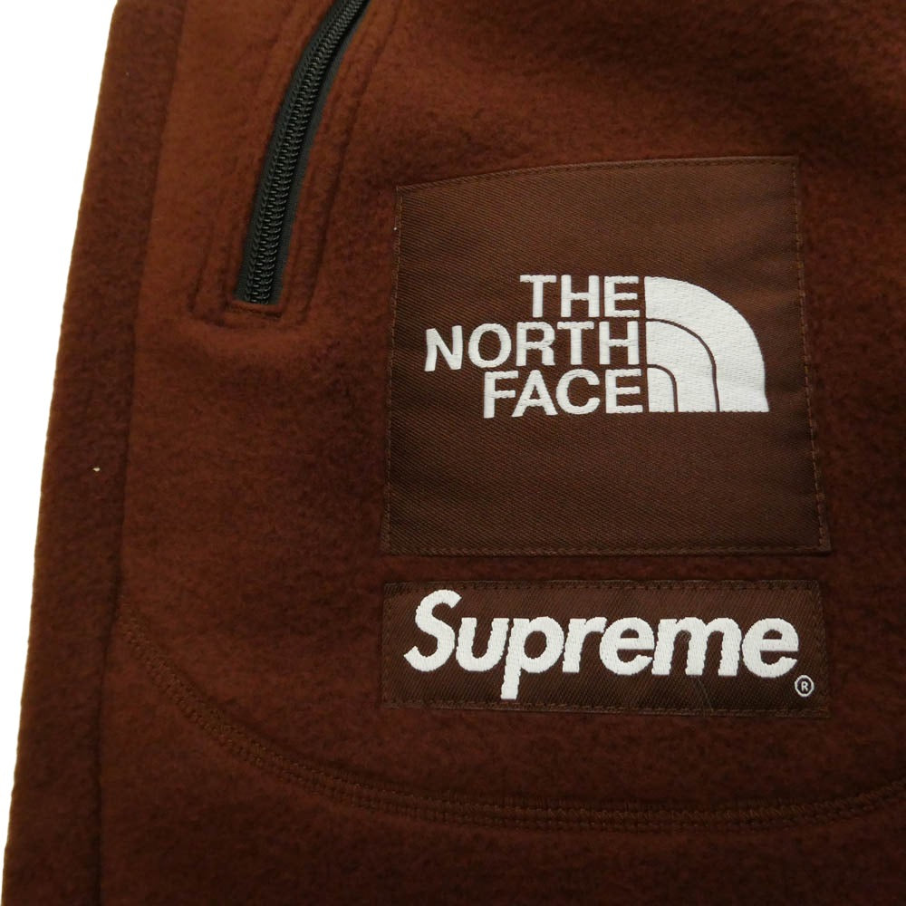 Supreme シュプリーム THE NORTH FACE ノースフェイス 22AW NB52209I x The North Face ザノースフェイス Steep Tech Fleece Pant スティープテック フリース パンツ ブラウン系 L【極上美品】【中古】