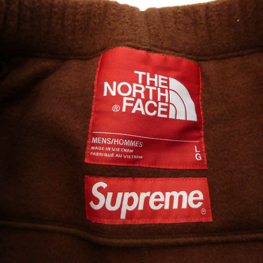 Supreme シュプリーム THE NORTH FACE ノースフェイス 22AW NB52209I x The North Face ザノースフェイス Steep Tech Fleece Pant スティープテック フリース パンツ ブラウン系 L【極上美品】【中古】