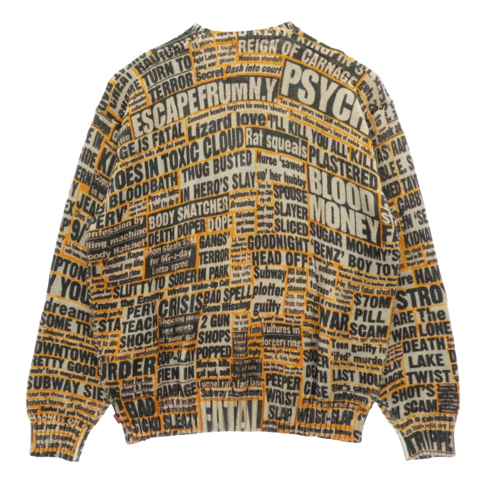 SOPHNET. ソフネット SPNT-252078 LOGO PATCH KNIT ロゴ パッチ クルー