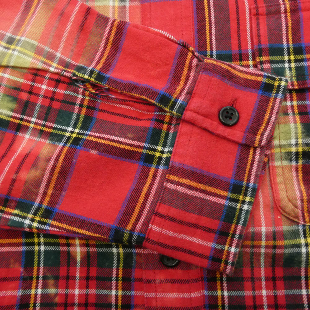 Supreme シュプリーム 25AW x The Exorcist エクソシスト Flannel Shirt チェック 長袖 フランネルシャツ Lサイズ レッド系 マルチカラー系 L【極上美品】【中古】