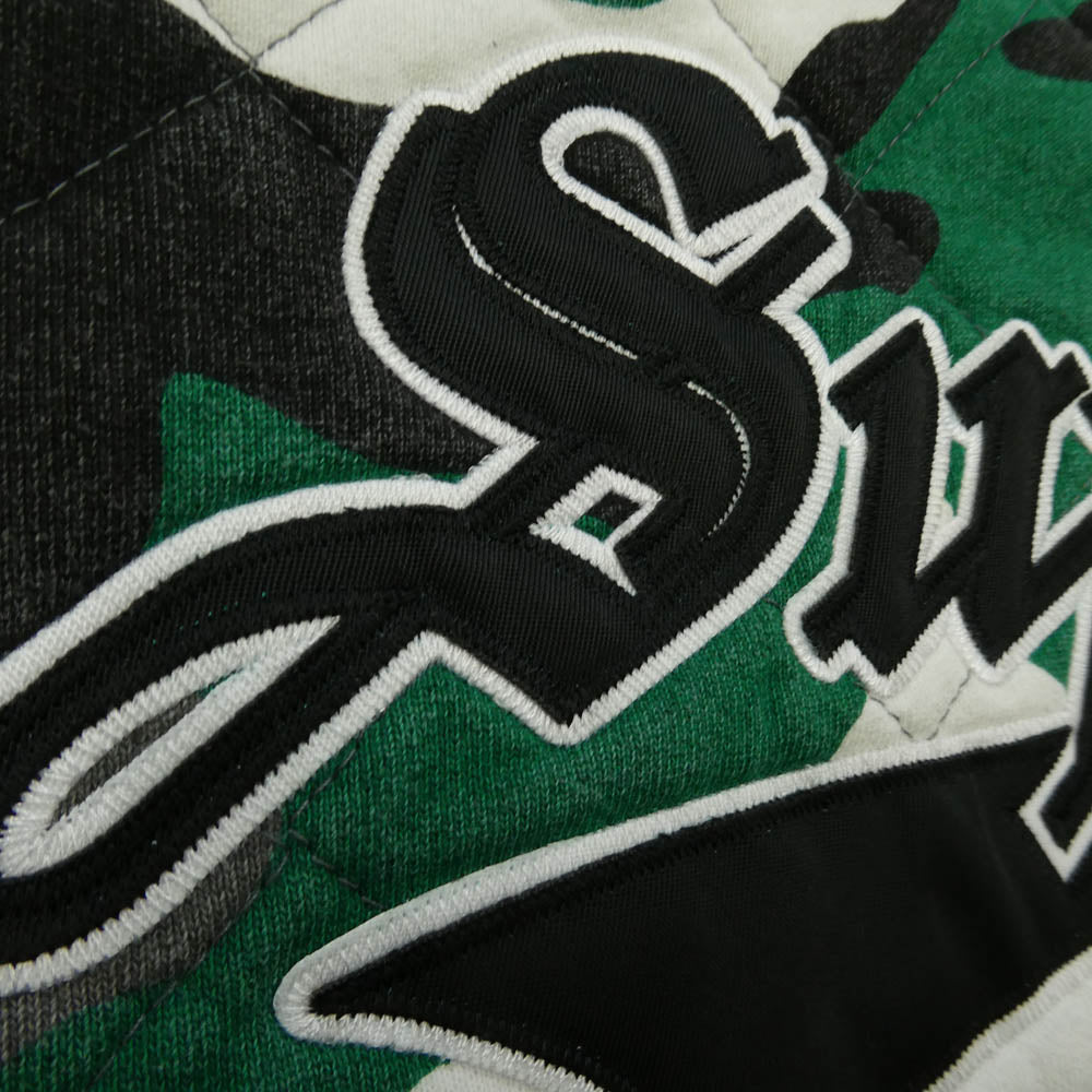 Supreme シュプリーム 25AW Quilted Zip Up Hooded Sweatshirt キルティング ジップアップ フーデッド スウェットシャツ ジップパーカー フーディー グリーン系 マルチカラー系 L【極上美品】【中古】