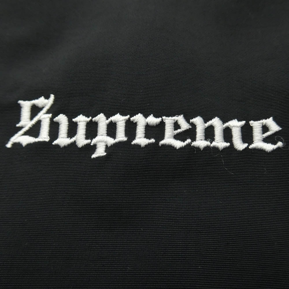 Supreme シュプリーム 25AW × Chicago White Sox シカゴ ホワイトソックス Stadium Jacket スタジアム ジャケット フーデッド スタジャン Lサイズ ダークネイビー系 L【極上美品】【中古】