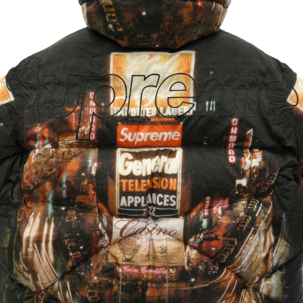 Supreme シュプリーム THE NORTH FACE ノースフェイス 22AW ND52205I × The North Face ザノースフェイス 800-Fill Half Zip Hooded Pullover ハーフジップ フーデッド プルオーバー ダウンジャケット マルチカラー系 L【極上美品】【中古】