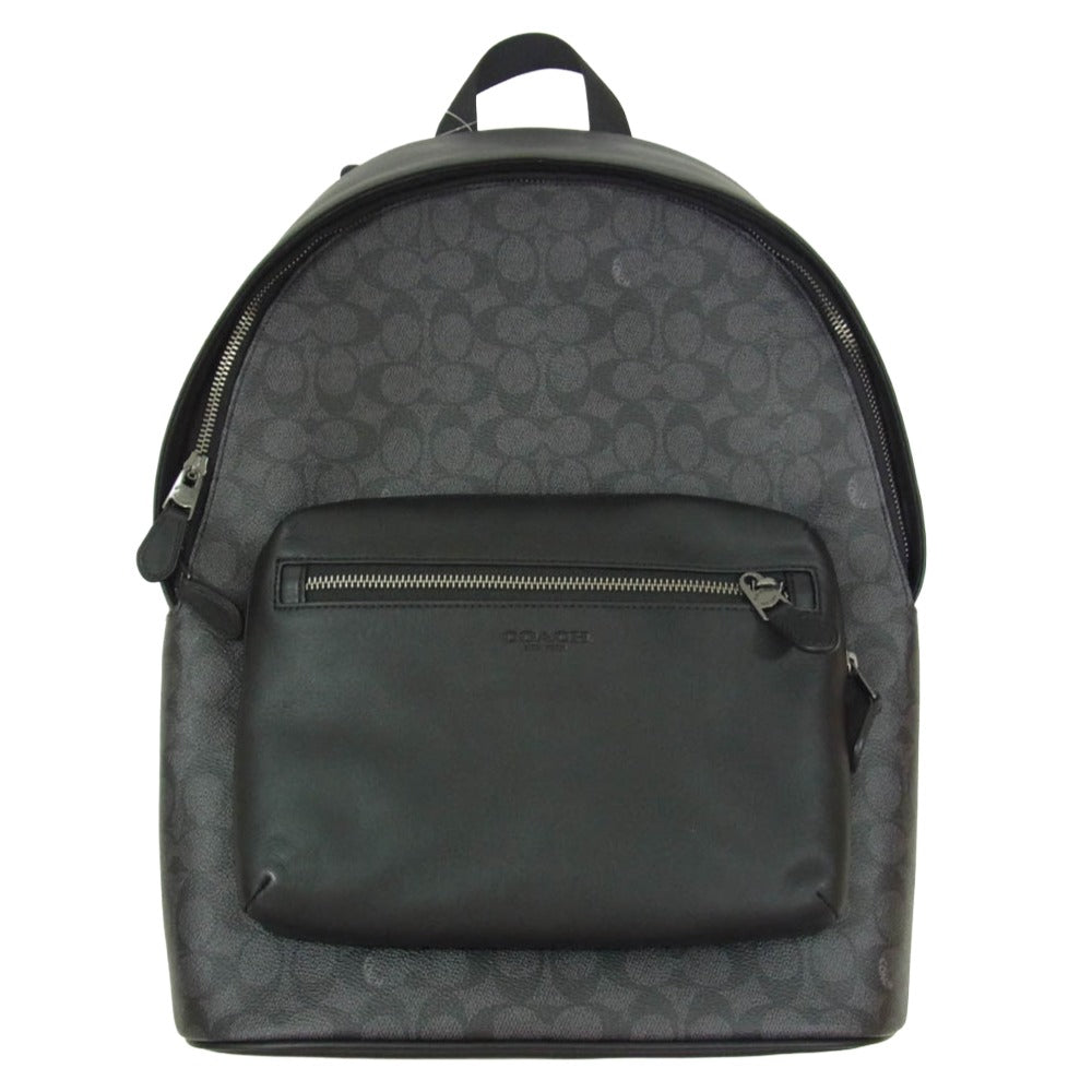 COACH コーチ CV925 QBMI5 WEST ウエスト シグネチャー バックパック リュック ブラック系【新古品】【未使用】【中古】
