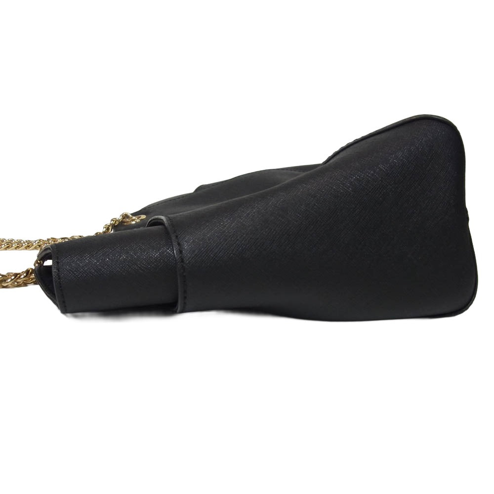 Michael Kors マイケルコース 35T5GTVT3L JET SET TRAVEL ジェットセットトラベル チェーンハンドル レザー トート バッグ ブラック系【中古】