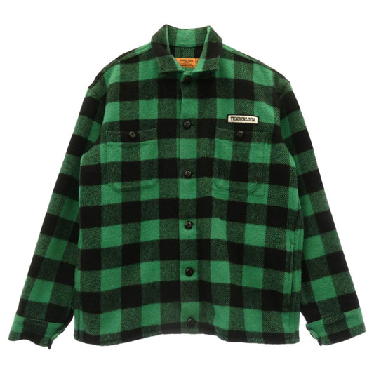 TENDERLOIN テンダーロイン 03AW 初期 オリジナル T-BUFFALO JKT GREEN BLACK 2nd バッファロー チェック ジャケット ブラック系 グリーン系 XL【中古】
