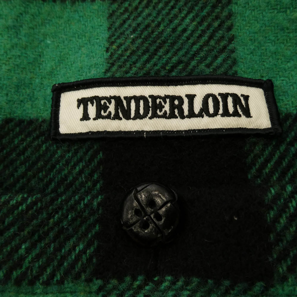 TENDERLOIN テンダーロイン 03AW 初期 オリジナル T-BUFFALO JKT GREEN BLACK 2nd バッファロー チェック ジャケット ブラック系 グリーン系 XL【中古】
