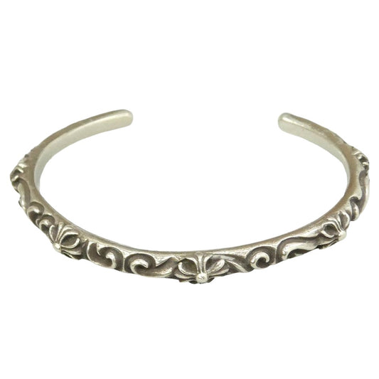 CHROME HEARTS クロムハーツ（原本無） BANGLE SBT SBTバンド バングル ブレスレット Mサイズ シルバー系【中古】