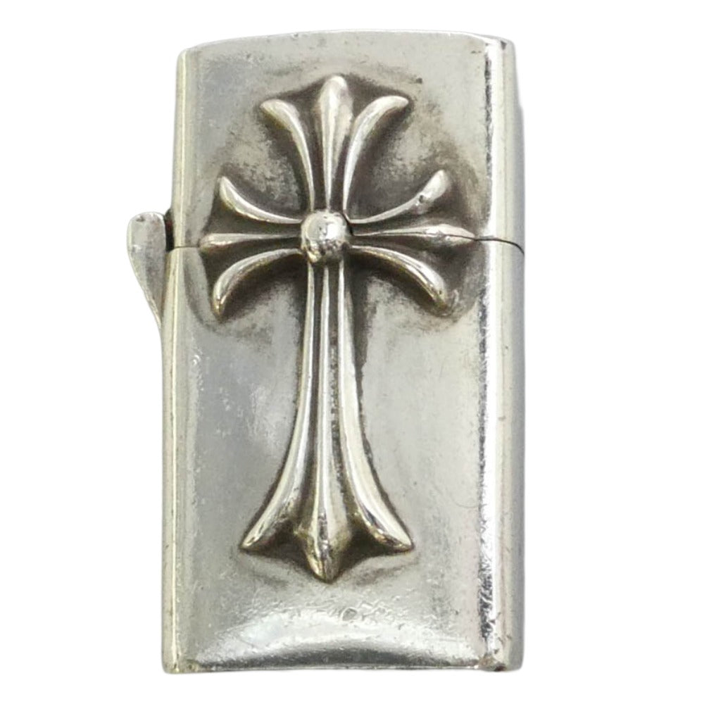 CHROME HEARTS クロムハーツ（原本無） ZIPPO LIGHTERZ-V2 スモールCHクロス ナロージッポ ライター シルバー系【中古】