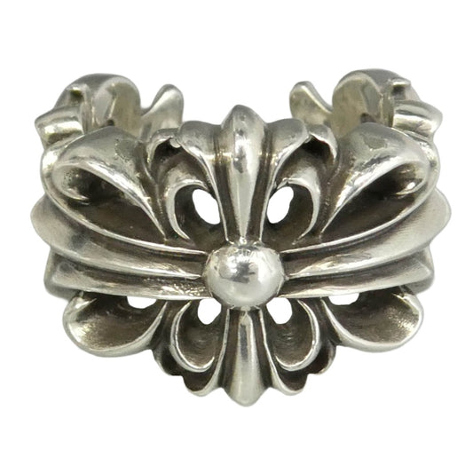CHROME HEARTS クロムハーツ（原本有） インボイス付属 DBL FLRL CRS ダブルフローラルクロス リング シルバー系 約16号【中古】