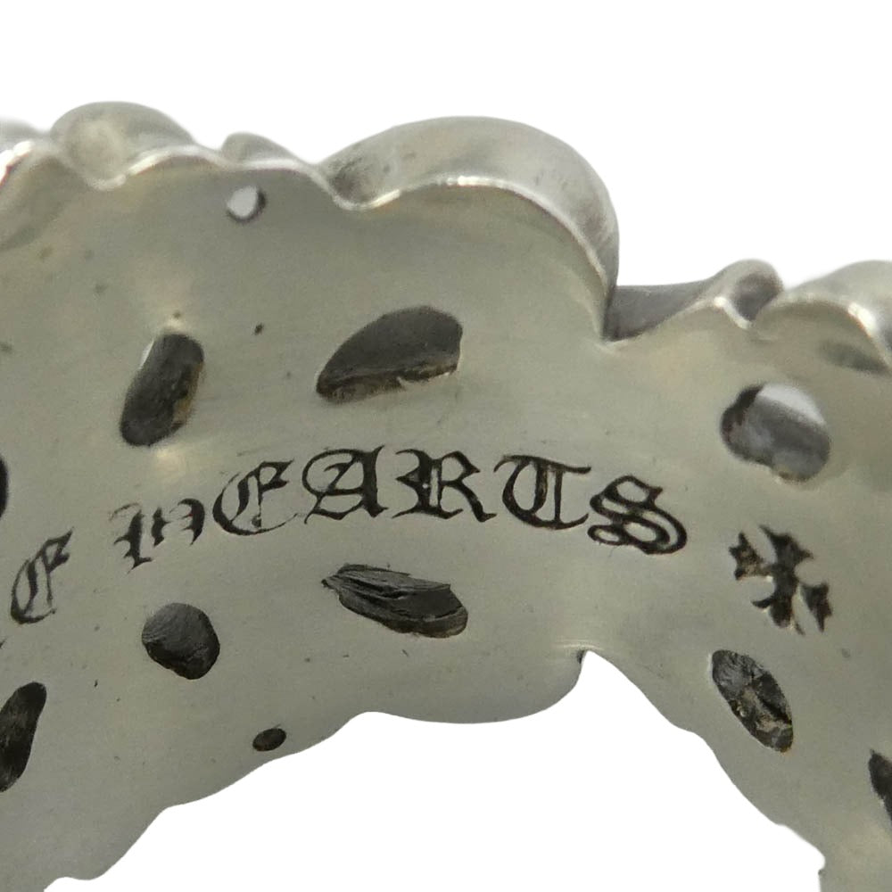 CHROME HEARTS クロムハーツ（原本有） インボイス付属 DBL FLRL CRS ダブルフローラルクロス リング シルバー系 約16号【中古】