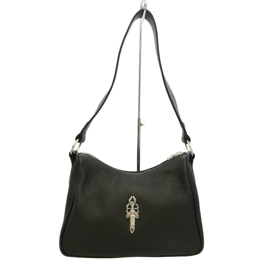 CHROME HEARTS クロムハーツ（原本無） UNITED ARROWS ユナイテッドアローズ UNITED ARROWS購入レシート付属 CHIKEN NUGGETS LEATHER MED ラージダガー ソフトレザー チキンナゲット ハンドバッグ ミディアム ブラック系【美品】【中古】
