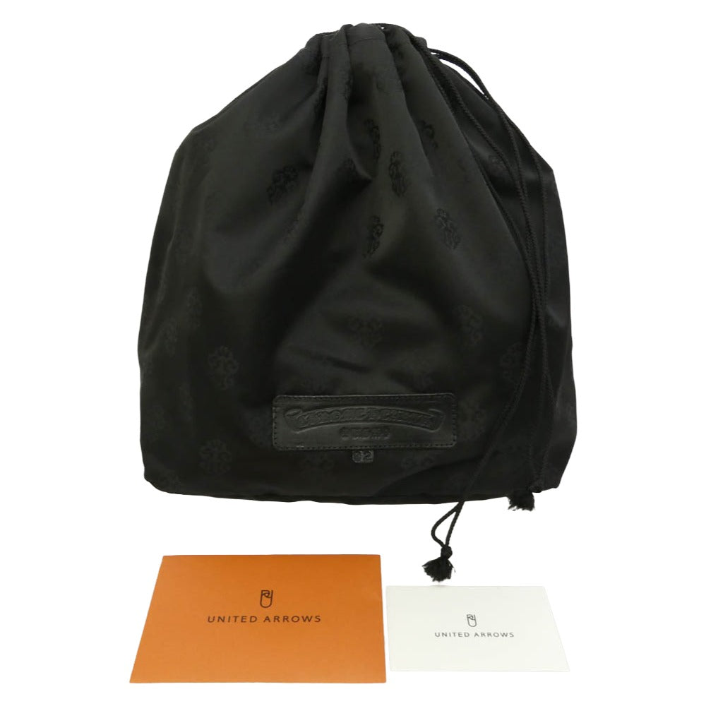 CHROME HEARTS クロムハーツ（原本無） UNITED ARROWS ユナイテッドアローズ UNITED ARROWS購入レシート付属 CHIKEN NUGGETS LEATHER MED ラージダガー ソフトレザー チキンナゲット ハンドバッグ ミディアム ブラック系【美品】【中古】