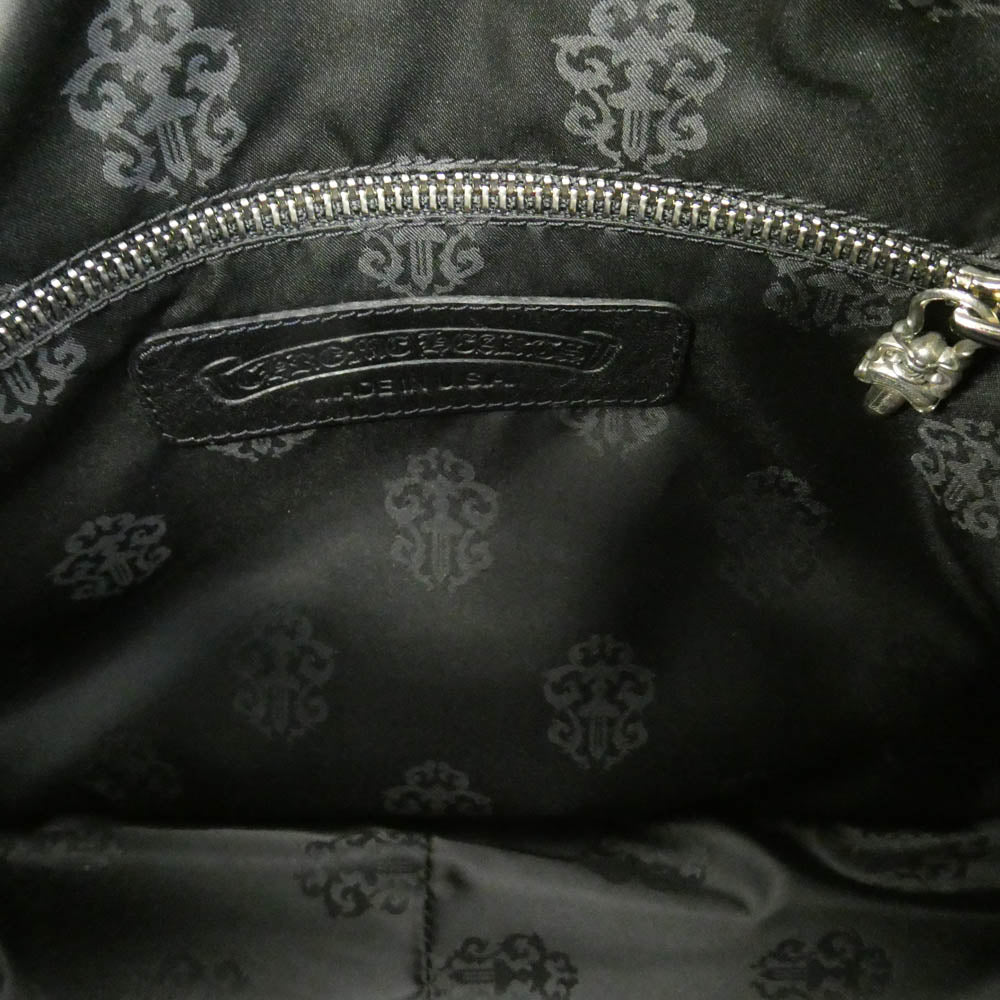 CHROME HEARTS クロムハーツ（原本無） UNITED ARROWS ユナイテッドアローズ UNITED ARROWS購入レシート付属 CHIKEN NUGGETS LEATHER MED ラージダガー ソフトレザー チキンナゲット ハンドバッグ ミディアム ブラック系【美品】【中古】