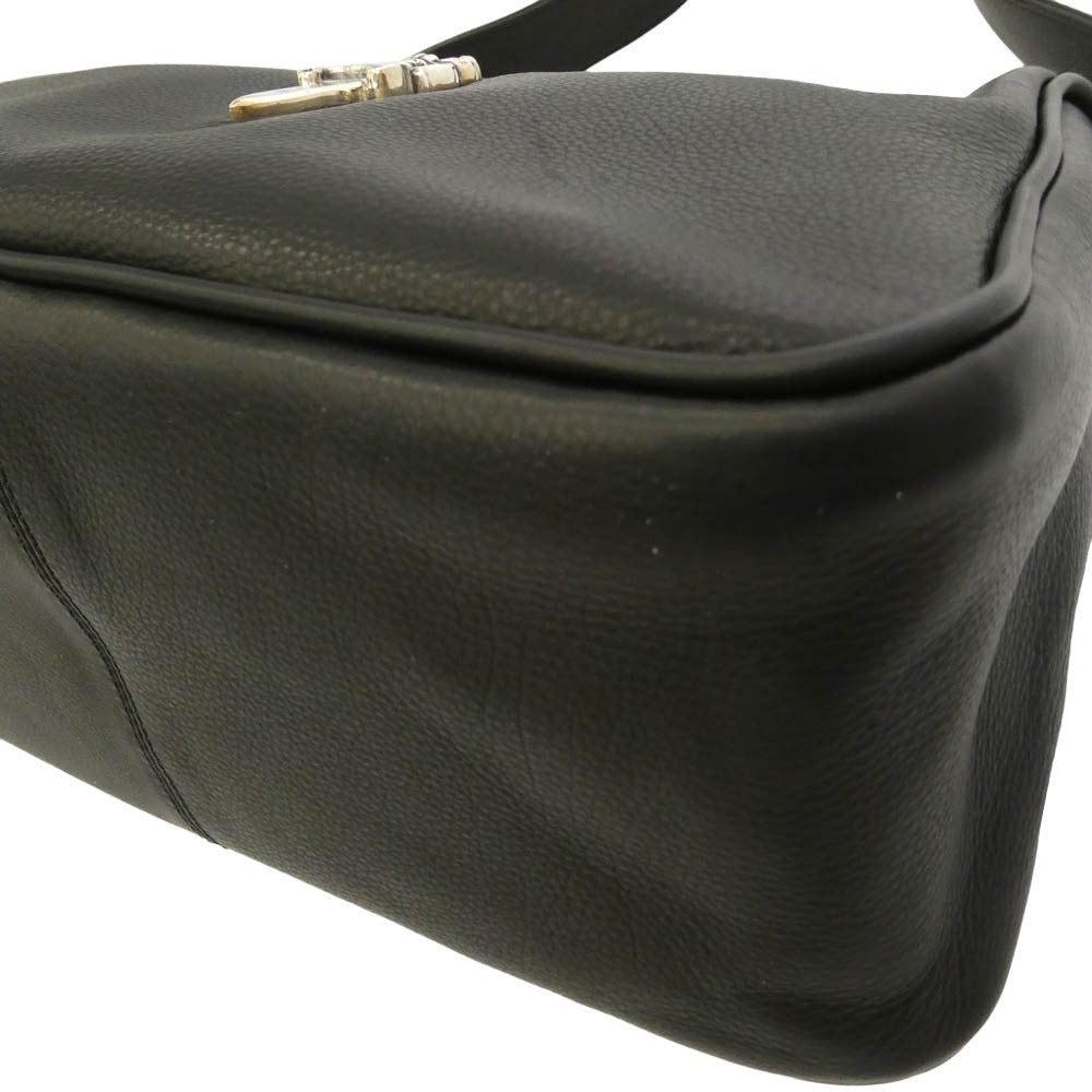 CHROME HEARTS クロムハーツ（原本無） UNITED ARROWS ユナイテッドアローズ UNITED ARROWS購入レシート付属 CHIKEN NUGGETS LEATHER MED ラージダガー ソフトレザー チキンナゲット ハンドバッグ ミディアム ブラック系【美品】【中古】