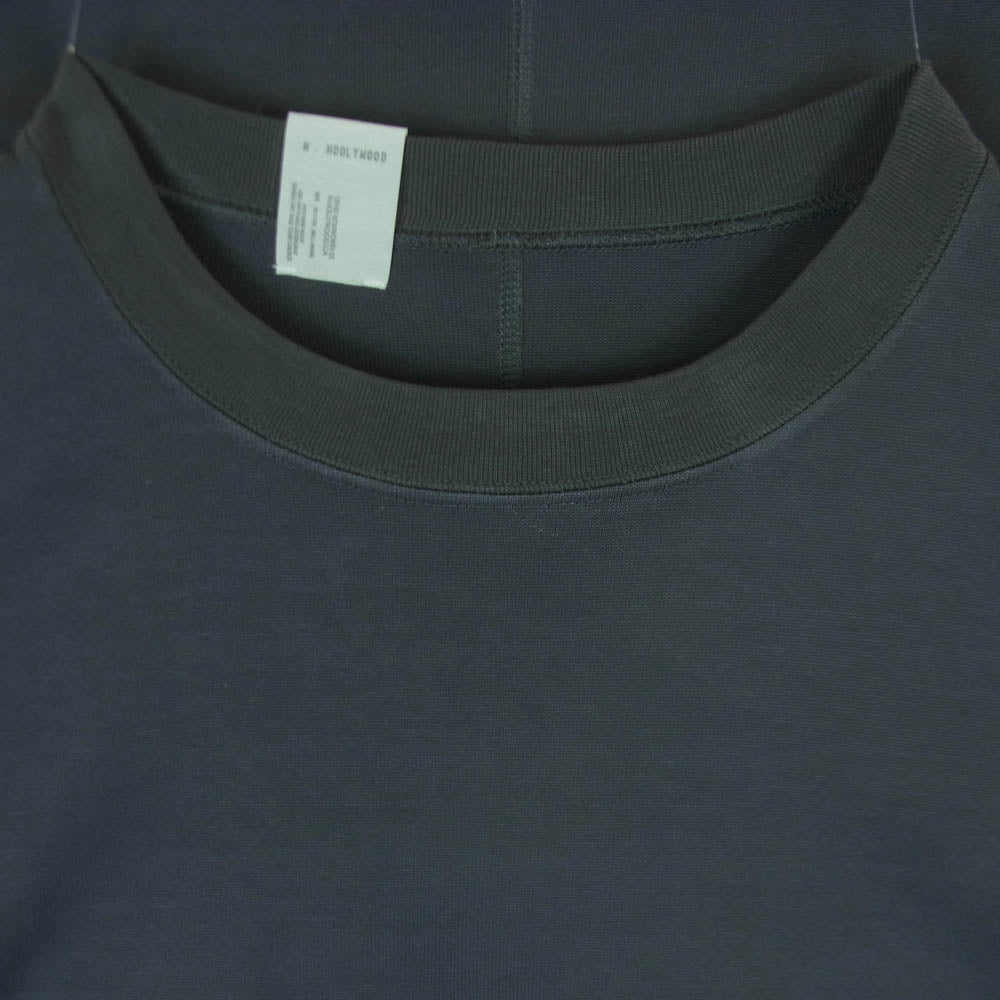 N.HOOLYWOOD エヌハリウッド 30RCH-108 CREW NECK T-SHIRT クルーネック コットン 半袖 Tシャツ グレー系 38【美品】【中古】