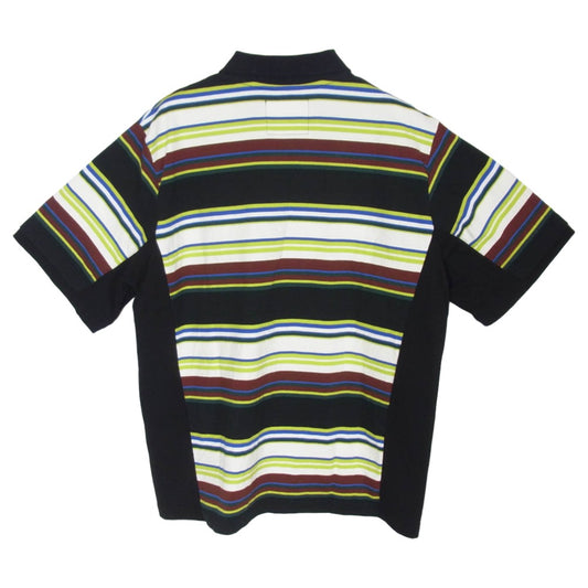 Sacai サカイ 26SS 26-04021M Stripe Cotton Jersey Polo Shirt ストライプ コットン ジャージー ハーフジップ ポロシャツ マルチカラー系 3【中古】