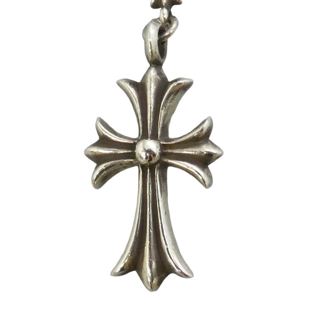 CHROME HEARTS クロムハーツ（原本無） ビヨンドクール購入証明書付属 24inch CHKE CHN TNYE W CH CRS タイニーE チョークチェーン ロザリオ ネックレス シルバー系【中古】