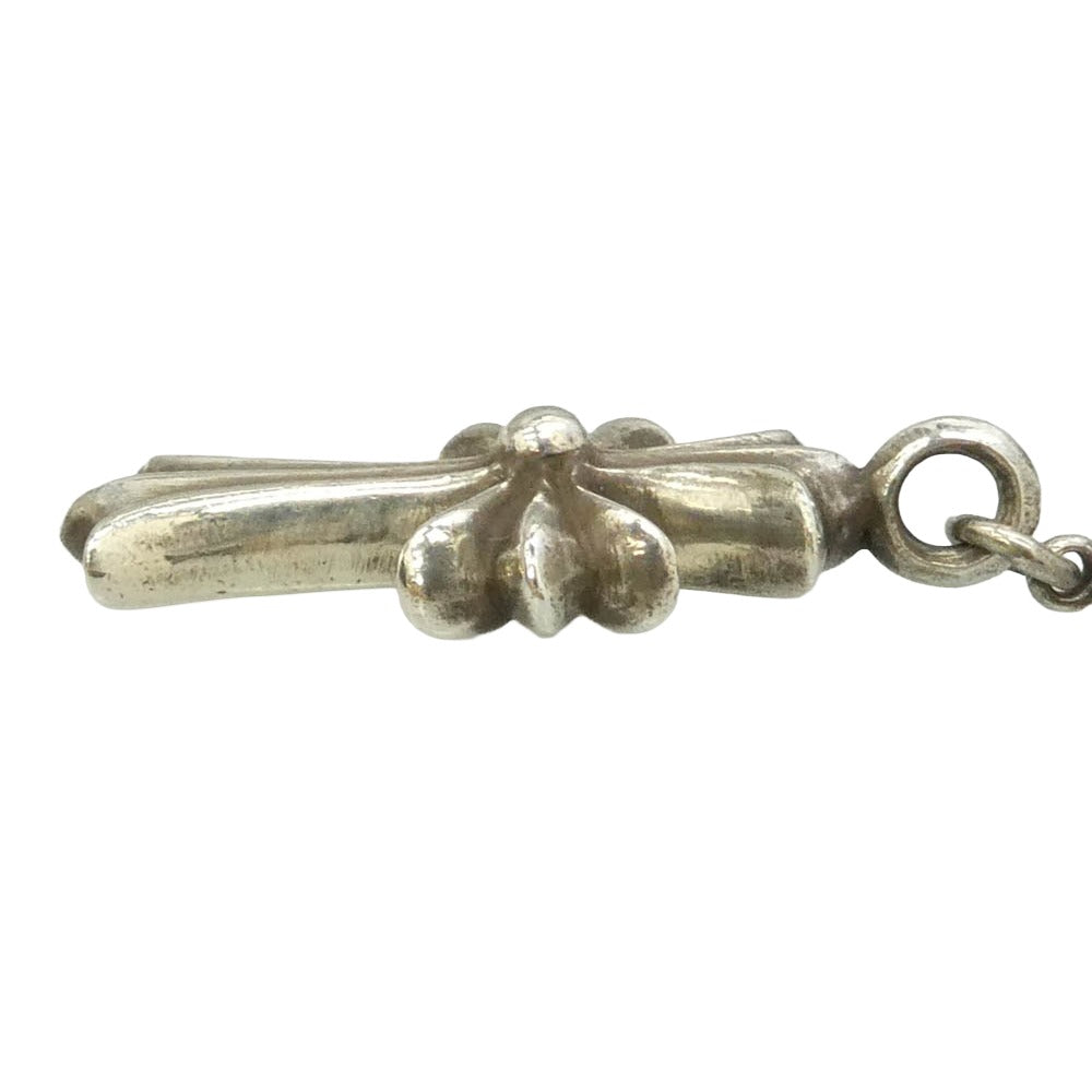 CHROME HEARTS クロムハーツ（原本無） ビヨンドクール購入証明書付属 24inch CHKE CHN TNYE W CH CRS タイニーE チョークチェーン ロザリオ ネックレス シルバー系【中古】