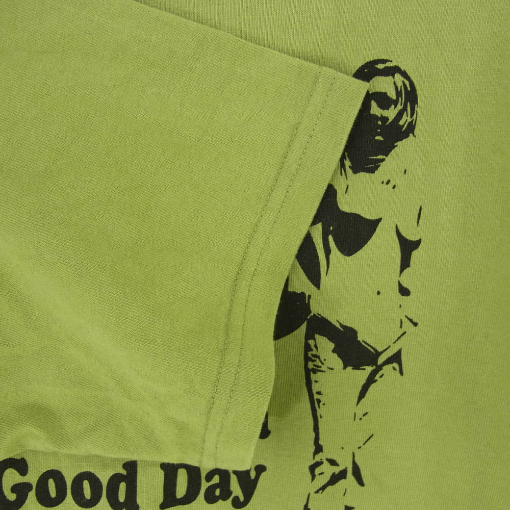 HYSTERIC GLAMOUR ヒステリックグラマー 02231CT24 GOOD DAY 五分袖 Tシャツ カットソー グリーン系 XL【中古】