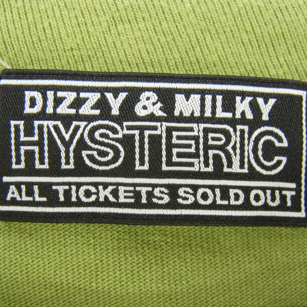 HYSTERIC GLAMOUR ヒステリックグラマー 02231CT24 GOOD DAY 五分袖 Tシャツ カットソー グリーン系 XL【中古】