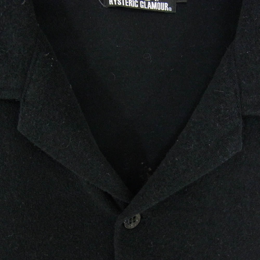 HYSTERIC GLAMOUR ヒステリックグラマー 22SS 02211CH02 SECRET SERVICE バックガール プリント 半袖シャツ ブラック系 L【中古】