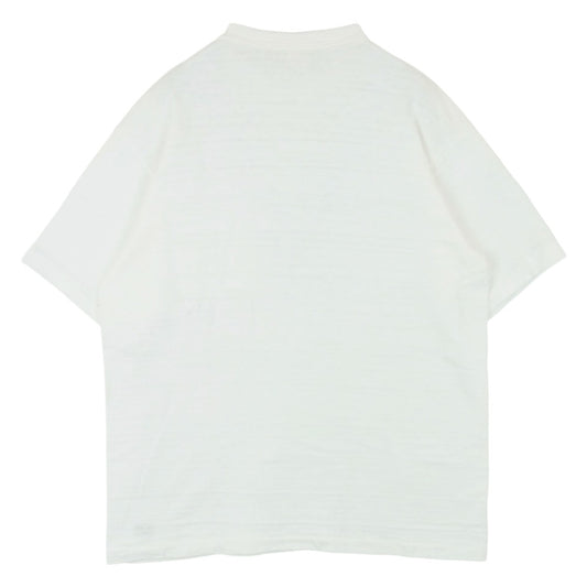 WAREHOUSE ウエアハウス クルーネック ポケット 半袖 Tシャツ カットソー 日本製 ホワイト系 アイボリー系 L【中古】