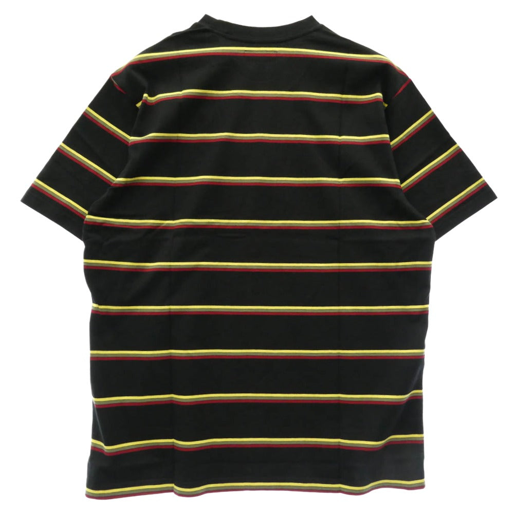 Supreme シュプリーム 24AW Stripe S/S Top ストライプ トップ 半袖 Tシャツ ブラック系 マルチカラー系 L【中古】