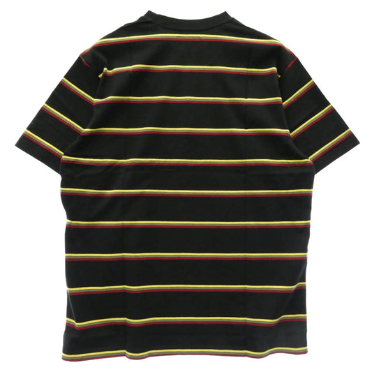 Supreme シュプリーム 24AW Stripe S/S Top ストライプ トップ 半袖 Tシャツ ブラック系 マルチカラー系 L【中古】