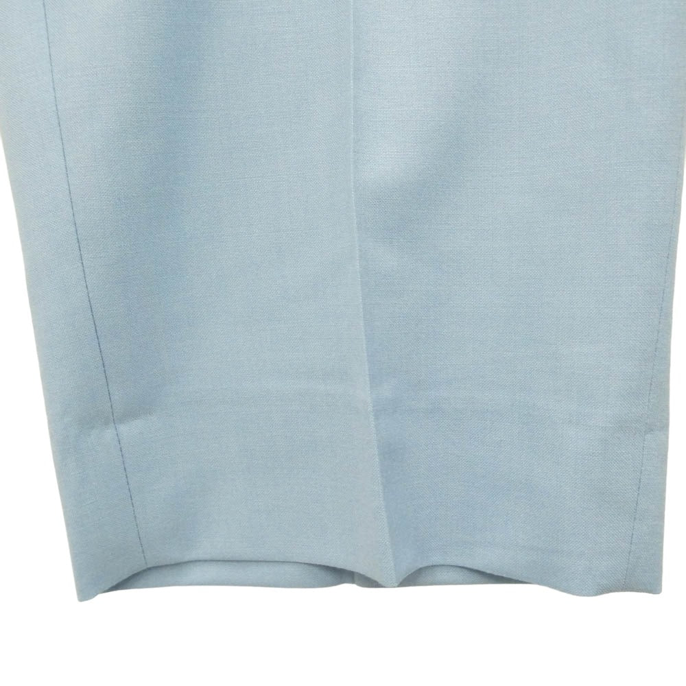 Supreme シュプリーム 22SS Pleated Trouser Slate blue プリーツ トラウザー スレート ブルー スラックス パンツ ライトブルー系 34【中古】