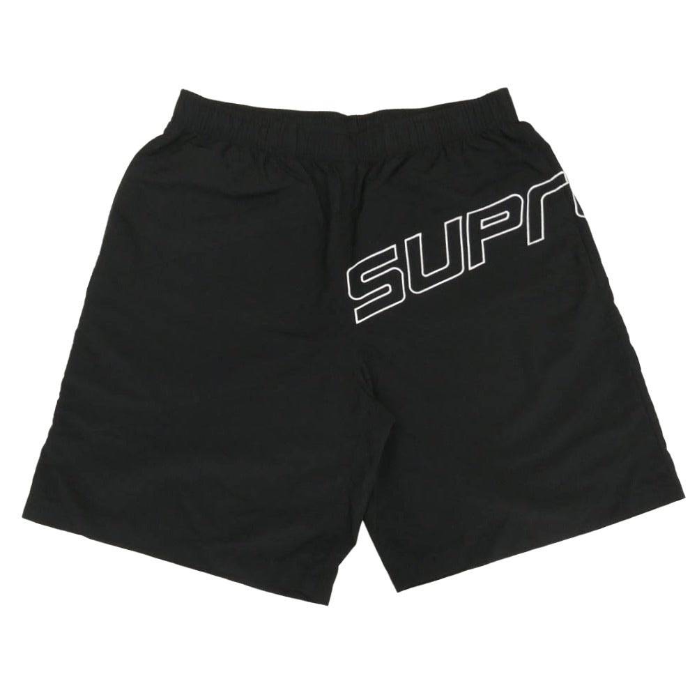 Supreme シュプリーム 24SS Curve Nylon Short カーブ ナイロン ロゴ ショーツ ハーフパンツ ブラック系 M【極上美品】【中古】