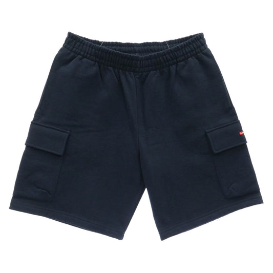 Supreme シュプリーム 23SS Small Box Baggy Cargo Sweatshort スモール ボックス ロゴ バギー カーゴ スウェット ショーツ ハーフパンツ ネイビー系 M【美品】【中古】