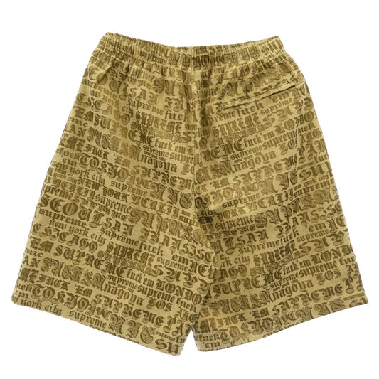 Supreme シュプリーム 25SS Cities Jacquard Short Tan シティーズ ジャカード ショーツ ハーフ パンツ タン ライトブラウン系 M【新古品】【未使用】【中古】