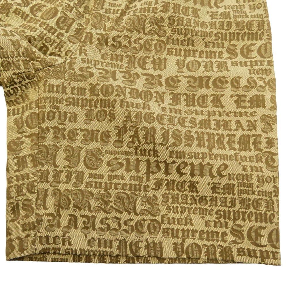 Supreme シュプリーム 25SS Cities Jacquard Short Tan シティーズ