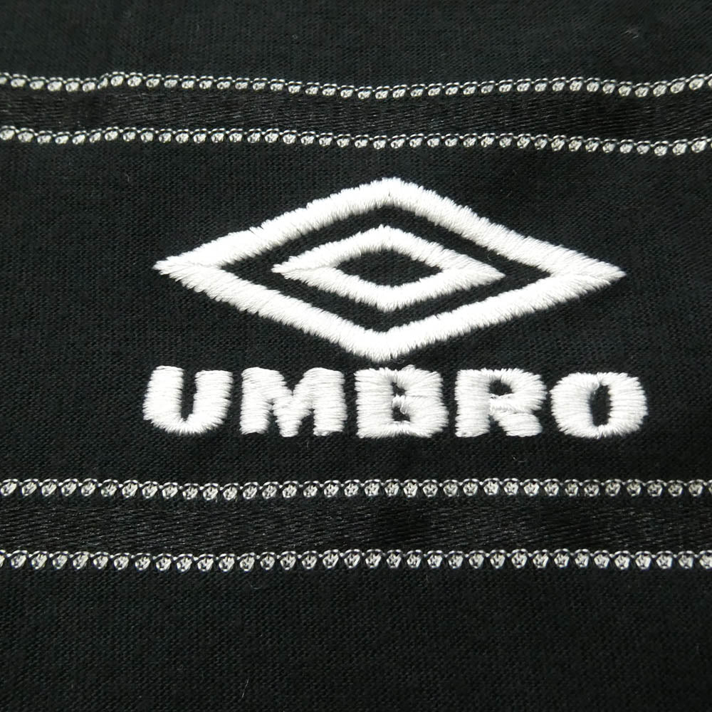 Supreme シュプリーム 25SS × Umbro Stripe Soccer Jersey アンブロ ストライプ サッカー ジャージ ロゴ Tシャツ ブラック系 XL【新古品】【未使用】【中古】