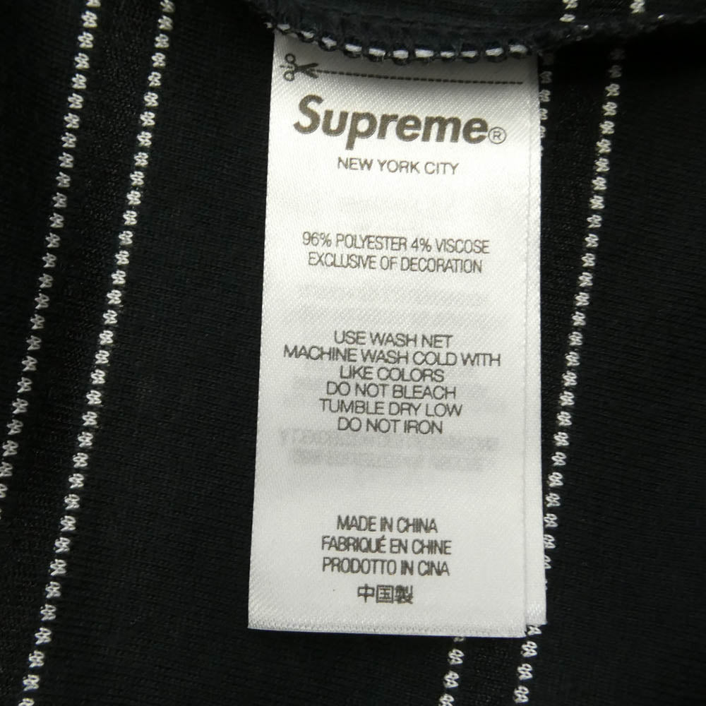 Supreme シュプリーム 25SS × Umbro Stripe Soccer Jersey アンブロ ストライプ サッカー ジャージ ロゴ Tシャツ ブラック系 XL【新古品】【未使用】【中古】