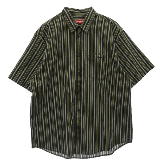 Supreme シュプリーム 24SS Loose Fit Multi Stripe S/S Shirt ルーズ フィット マルチ ストライプ 半袖 シャツ マルチカラー系 L【中古】