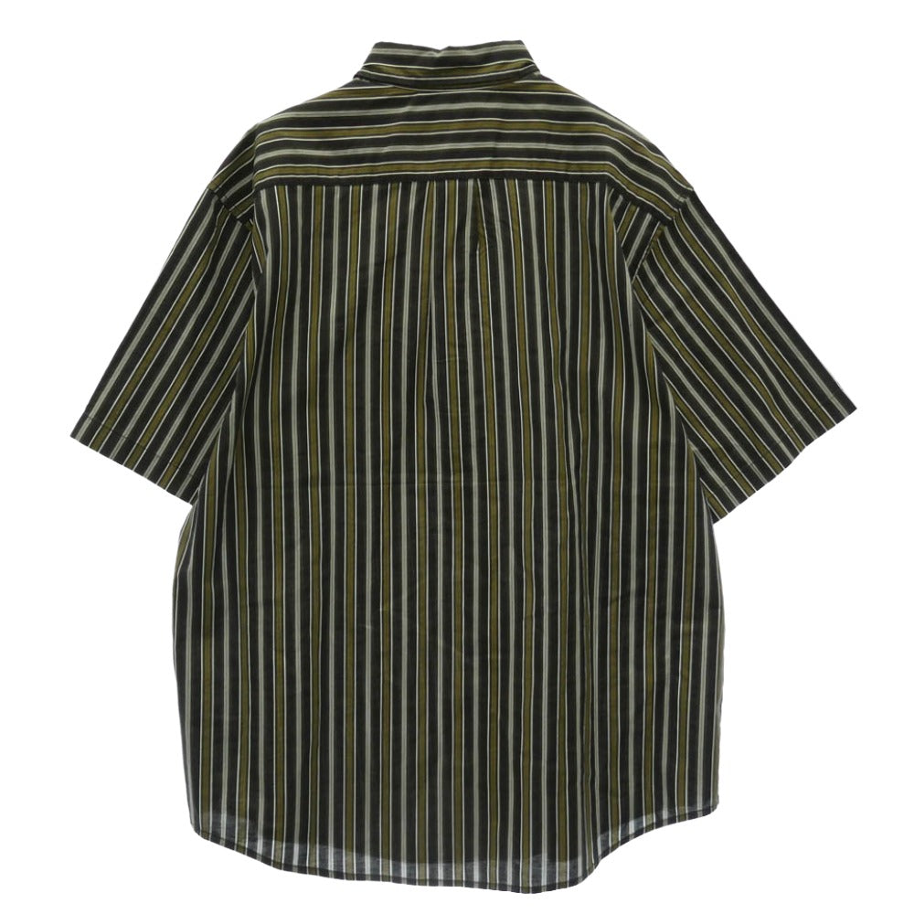 Supreme シュプリーム 24SS Loose Fit Multi Stripe S/S Shirt ルーズ フィット マルチ ストライプ 半袖 シャツ マルチカラー系 L【中古】